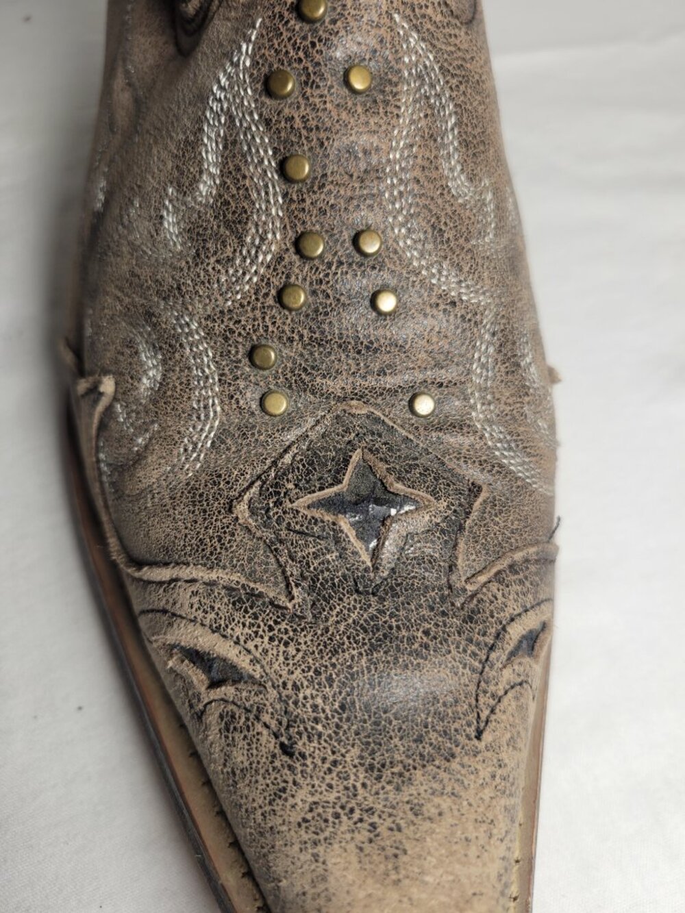 Laredo Lucretia Studded Leather Western Cowboy Boots Women's 9.5M - Picture 8 of 15